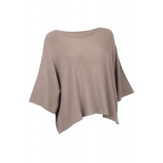 Kurzer Eleganter Pullover für Damen mit Halbarm Viskose 38-44 one size taupe