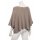Kurzer Eleganter Pullover f&uuml;r Damen mit Halbarm Viskose 38-44 one size taupe