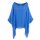 Seidentunika Damen made in italy Fledermaus-&Auml;rmel Viele Farben 38-44 one size himmelblau