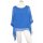 Seidentunika Damen made in italy Fledermaus-&Auml;rmel Viele Farben 38-44 one size himmelblau