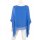 Seidentunika Damen made in italy Fledermaus-&Auml;rmel Viele Farben 38-44 one size himmelblau