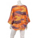 Shirt Oberteil Halbarm Edel Damen Baumwolle viele Farben One Size 40-44 orange