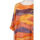 Shirt Oberteil Halbarm Edel Damen Baumwolle viele Farben One Size 40-44 orange