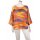 Shirt Oberteil Halbarm Edel Damen Baumwolle viele Farben One Size 40-44 orange