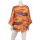 Shirt Oberteil Halbarm Edel Damen Baumwolle viele Farben One Size 40-44 orange