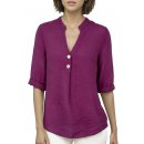Bluse Damen Sommer Leinenbluse Kurzarm V-Ausschnitt viele...