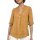 Bluse Damen Sommer Leinenbluse Kurzarm V-Ausschnitt viele Farben 38-44 Mehrfarbig camel L/XL