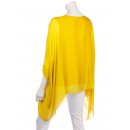 Seidentunika Damen made in italy Fledermaus-&Auml;rmel Viele Farben 38-44 one size zitrone