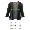 Damen Netzj&auml;ckchen Bolero 3/4 Arm viele Farben 36-40 One Size kirschrot
