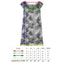 Cara Mia Leinenkleid f&uuml;r Damen Sommer Kurzarm mehrere Farben 36-44 Mehrfarbig