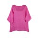 Shirt Oberteil Halbarm Edel Damen Leinen Mehrere Farben Made in Italy 38 40 42