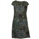 Cara Mia Leinenkleid für Damen Sommer Kurzarm mehrere Farben 36-44 Mehrfarbig