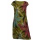 Cara Mia Leinenkleid für Damen Sommer Kurzarm mehrere Farben 36-44 Mehrfarbig