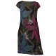 Cara Mia Leinenkleid für Damen Sommer Kurzarm mehrere Farben 36-44 Mehrfarbig