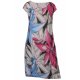 Cara Mia Leinenkleid für Damen Sommer Kurzarm mehrere Farben 36-44 Mehrfarbig